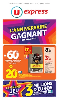 Catalogue U Express à Fréjus cette semaine, valable du 15/09/2026 au 27/09/2026 Prospectus U Express à Fréjus, "U Express", 24 pages de promos valables du 15/09/2026 au 27/09/2026