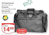 Sporttasche Angebote von OHO bei GLOBUS Homburg für 14,99 €