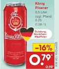 König Pilsener im Angebot bei Netto Marken-Discount in Düsseldorf König Pilsener Angebote bei Netto Marken-Discount Düsseldorf für 0,79 €