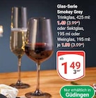 Glas-Serie Smokey Grey Trinkglas Angebote bei GLOBUS Saarbrücken für 1,49 €