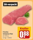 Frisches Schweine-Filet bei REWE im Senden Prospekt für 0,88 €