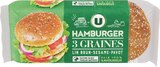 Promo HAMBURGER 3 GRAINES U à 1,35 € dans le catalogue U Express à Bains-sur-Oust