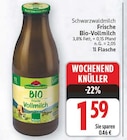 Frische Bio-Vollmilch von Schwarzwaldmilch für 1,59 € bei E center im Angebot Frische Bio-Vollmilch von Schwarzwaldmilch im aktuellen E center Prospekt