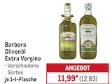 Olivenöl Extra Vergine Angebote von Barbera bei METRO Mülheim für 12,83 €