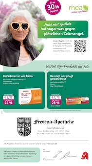 Aktueller mea - meine apotheke Prospekt "Unsere Juli-Angebote" Seite 1 von 4 Seiten