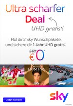 Sky Prospekt für Bernau mit 4 Seiten Sky Prospekt für Bernau: "Ultra scharfer Deal", 4 Seiten, 23.06.2021 - 25.06.2021