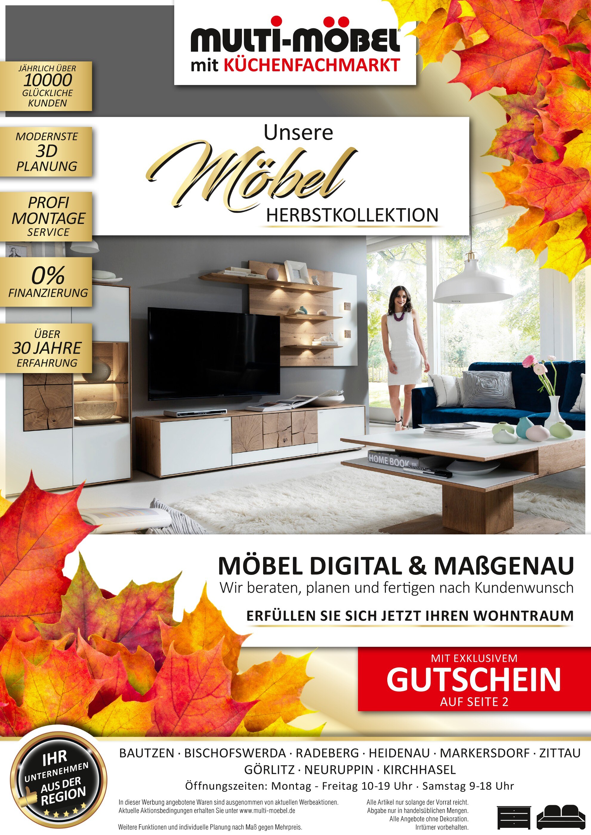 Multi Möbel Prospekt für Nietwerder mit 18 Seiten Multi Möbel Prospekt für Nietwerder: "Unsere Möbel HERBSTKOLLEKTION", 18 Seiten, 15.10.2021 - 15.12.2021