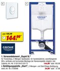 Vorwandelement „rapid Sl“ oder Betätigungsplatte „start“ von GROHE im aktuellen toom Baumarkt Prospekt