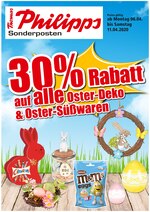 Thomas Philipps Prospekt "30% Rabatt auf alle Oster - Deko und Oster - Süßwaren!", 4 Seiten, für Neumünster, 06.04.2020 - 11.04.2020 Thomas Philipps Prospekt "30% Rabatt auf alle Oster - Deko und Oster - Süßwaren!", 4 Seiten, für Neumünster, 06.04.2020 - 11.04.2020