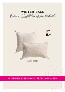 Kissen im Kibek Prospekt "WINTER SALE" mit 21 Seiten (Bottrop)