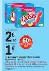 10 batônnets sorbet pêche pоmme framboise - OASIS - E.Leclerc 10 batônnets sorbet pêche pоmme framboise - OASIS à 1,00 € dans le catalogue E.Leclerc