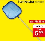 Pool-Kescher mit Alugriff für 5,99 € bei Zimmermann im Angebot Pool-Kescher mit Alugriff im aktuellen Zimmermann Prospekt
