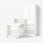 Bücherregalkombination + Klapptisch weiß von BILLY / OXBERG im aktuellen IKEA Prospekt