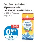 Wuerzmittel im V-Markt Prospekt Alpen-Jodsalz mit Fluorid und Folsäure von Bad Reichenhaller im aktuellen V-Markt Prospekt für 0,69 €