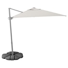 Hängesonnenschirm mit Fuß helles Graubeige/dunkelgrau von SVALÖN / IGGÖN für 228,99 € bei IKEA im Angebot Hängesonnenschirm mit Fuß helles Graubeige/dunkelgrau von SVALÖN / IGGÖN im aktuellen IKEA Prospekt