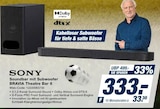 Soundbar mit Subwoofer BRAVIA Theatre Bar 6 bei expert im Hoyerswerda Prospekt für 333,00 €
