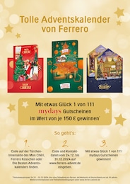 Advent Angebot im aktuellen Ferrero Pralinen Prospekt auf Seite 4