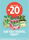 -20% REMISE IMMÉDIATE SUR TOUT TOURTEL TWIST - TWIST en promo chez Intermarché -20% REMISE IMMÉDIATE SUR TOUT TOURTEL TWIST - TWIST dans le catalogue Intermarché