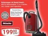 Bodensauger mit Beutel Guard L von Miele im aktuellen GLOBUS Prospekt