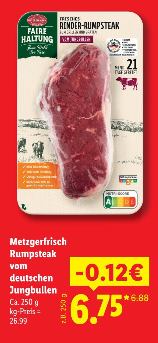 Rumpsteak vom deutschen Jungbullen