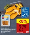 5 panés de poisson - GOLDEN SEAFOOD - Aldi à Aurillac 5 panés de poisson - GOLDEN SEAFOOD en promo chez Aldi Aurillac à 2,79 €
