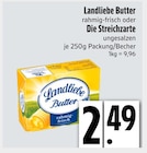 Landliebe Butter rahmig-frisch oder Die Streichzarte bei E xpress im Unterföhring Prospekt für 2,49 €