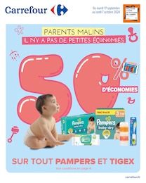 Catalogue Supermarchés Carrefour en cours à Paris et alentours, PARENTS MALINS, 30 pages, 17/09/2024 - 07/10/2024