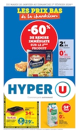 Prospectus Hyper U à Bailleul "LES PRIX BAS de la chandeleur", 48 pages, 20/01/2026 - 01/02/2026