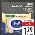 Feuchte Toilettentücher Angebote von Tempo bei E center Leverkusen für 1,29 €