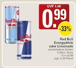 Energydrink oder Limonade bei WEZ im Prospekt "" für 0,99 €