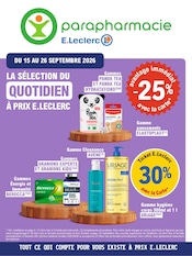 Prospectus Supermarchés E.Leclerc en cours à Rieucros et alentours, "LA SÉLECTION DU QUOTIDIEN À PRIX E.LECLERC", 4 pages, 15/09/2026 - 26/09/2026 Catalogue Supermarchés E.Leclerc en cours à Rieucros et alentours, "LA SÉLECTION DU QUOTIDIEN À PRIX E.LECLERC", 4 pages, 15/09/2026 - 26/09/2026