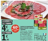 Carpaccio Marinade Huile d'Olive & Basilic - BIGARD dans le catalogue E.Leclerc