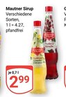 Sirup im Angebot bei GLOBUS in St. Ingbert Sirup Angebote von Mautner bei GLOBUS St. Ingbert für 2,99 €