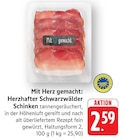 EDEKA - Herzhafter Schwarzwälder Schinken Angebot im Prospekt Herzhafter Schwarzwälder Schinken bei EDEKA im Prospekt "" für 2,59 €