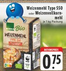 Weizenmehl Type 550 oder Weizenvollkornmehl Angebote von EDEKA Bio bei E center Neuss für 0,75 €