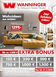 Aktueller Möbel Wanninger Möbel & Einrichtung Prospekt für Schwellhäusl: Wohnideen zum verlieben! mit 32} Seiten, 10.02.2026 - 21.02.2026