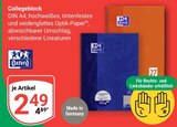 Collegeblock im Angebot bei GLOBUS in Hof Collegeblock Angebote von Oxford bei GLOBUS Hof für 2,49 €