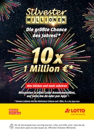 Lotto Baden-Württemberg Prospekt für Stuttgart: "Silvester MILLIONEN", 1 Seite, 04.11.2024 - 15.11.2024