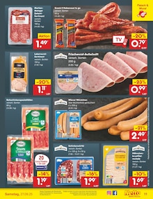 Wurst im Netto Marken-Discount Prospekt "Aktuelle Angebote" mit 59 Seiten (Aachen)