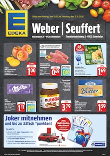 Aktueller EDEKA Prospekt "Wir lieben Lebensmittel!" Seite 1 von 8 Seiten für Schweinfurt