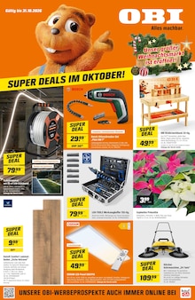 Aktueller OBI Prospekt für Angelroda und Ungebung, Seiten zum blättern OBI Prospekt SUPER DEALS IM OKTOBER! mit Seiten in Angelroda und Umgebung