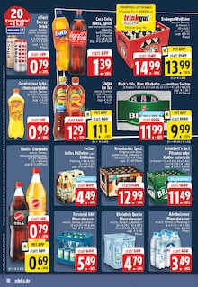 Bier im EDEKA Prospekt "Aktuelle Angebote" mit 24 Seiten (Soest)