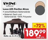 Luxus LED-Pavillon Minzo Angebote von Swing bei Netto Marken-Discount Bremen für 189,99 €