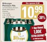 Premium Pils Angebote von Bitburger bei WEZ Espelkamp für 9,99 €