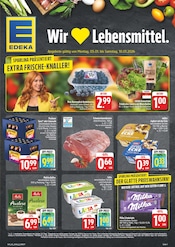 Aktueller EDEKA Prospekt mit Fleisch, "Wir lieben Lebensmittel!", Seite 1