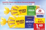 American Classic oder Körner Harmonie Sandwich Angebote von Golden Toast bei Netto Marken-Discount Pirna für 1,49 €