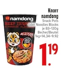 Block im EDEKA Prospekt Snack Pots von Knorr im aktuellen EDEKA Prospekt für 1,19 €