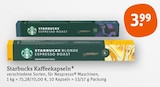 Kaffeekapseln von Starbucks im aktuellen tegut Prospekt für 3,99 €