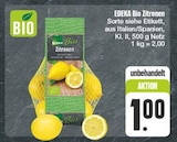 Bio Zitronen bei EDEKA im Feuchtwangen Prospekt für 1,00 €