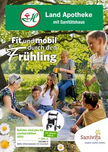 Apotheke: Land Apotheke mit Sanitätshaus Prospekt Fit und mobil durch den Frühling mit 6 Seiten